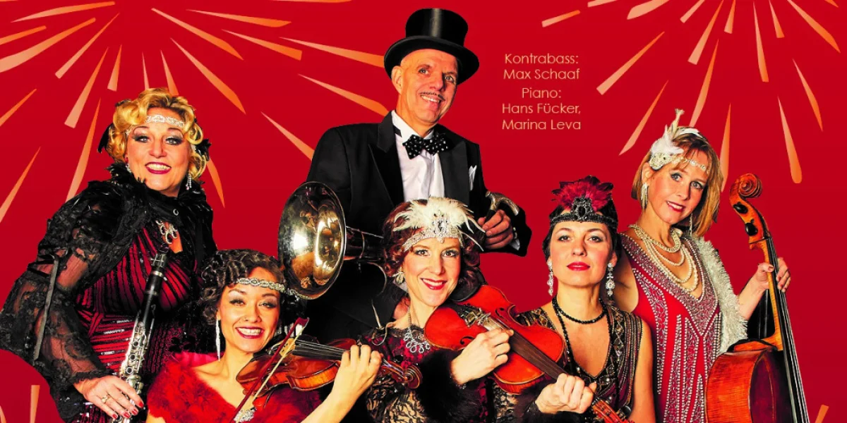 Große 1920er Jahre Neujahrs-Revue à la Gatsby